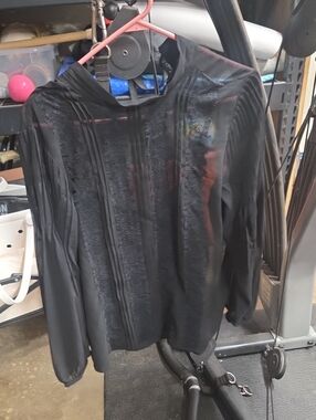 Banana Republic Black Satin Shell Top